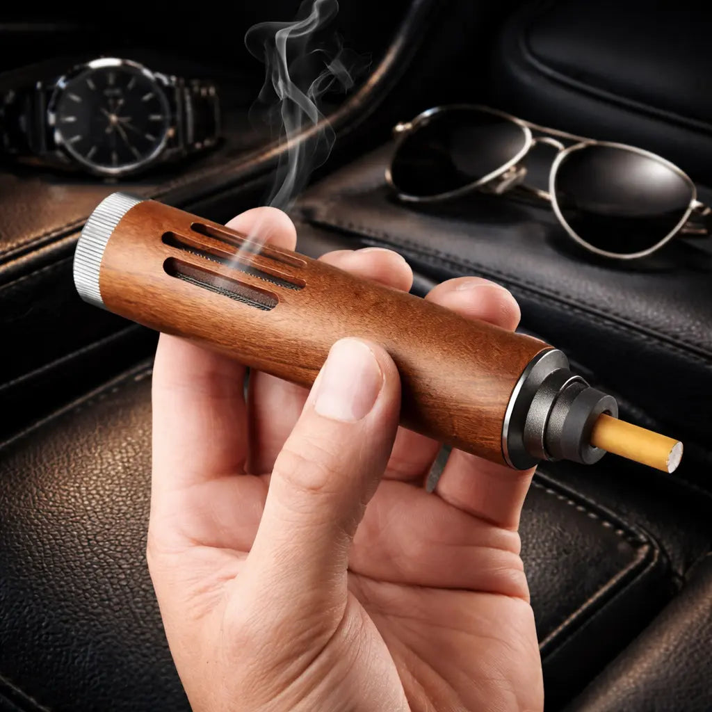 منفضة التدخين المحمولة الفاخرة – تجربة تدخين نظيفة… أخيرًا بدون فوضى